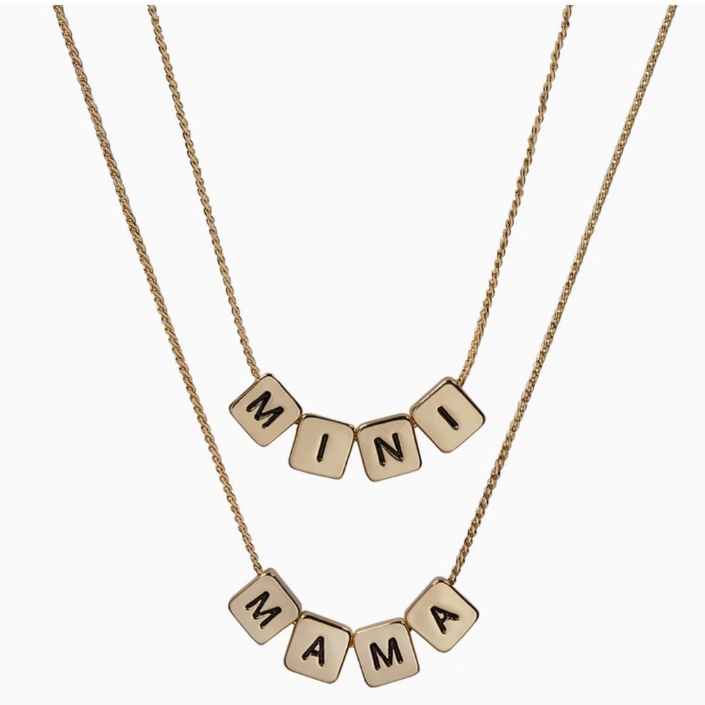 NWT LC Lauren Conrad "Mini" & "Mama" Necklace Set Mother’s Day gift 💝 - Picture 2 of 5